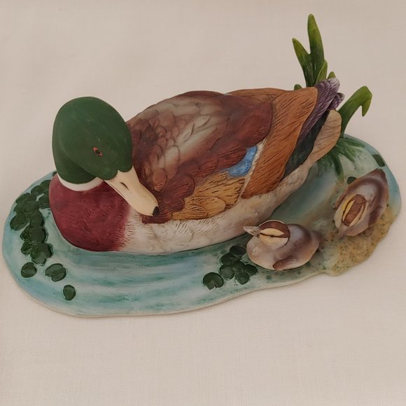 Andrea  Mallard Duck Family [ No. 7485] Vintage Japan Figurine 1985 - Picture 1 of 6